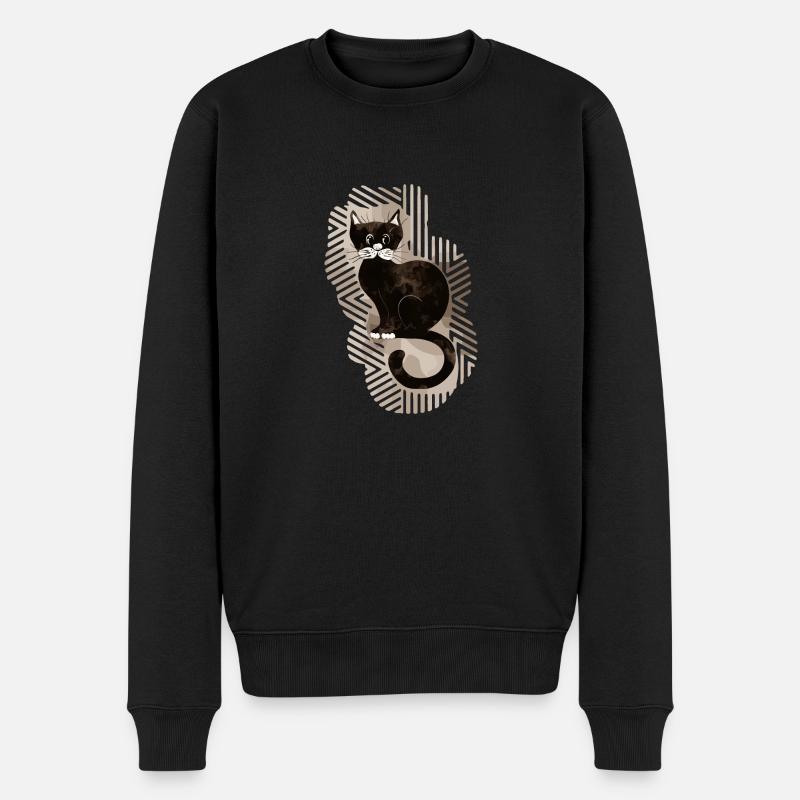 Chat - Pull Premium bio Homme - noir