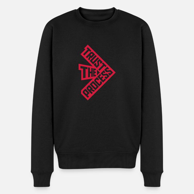 faire confiance au processus Devis - Pull Premium bio Homme - noir