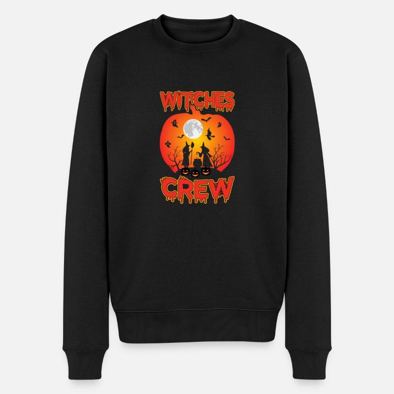 8 - Männer Premium Bio Pullover - Schwarz