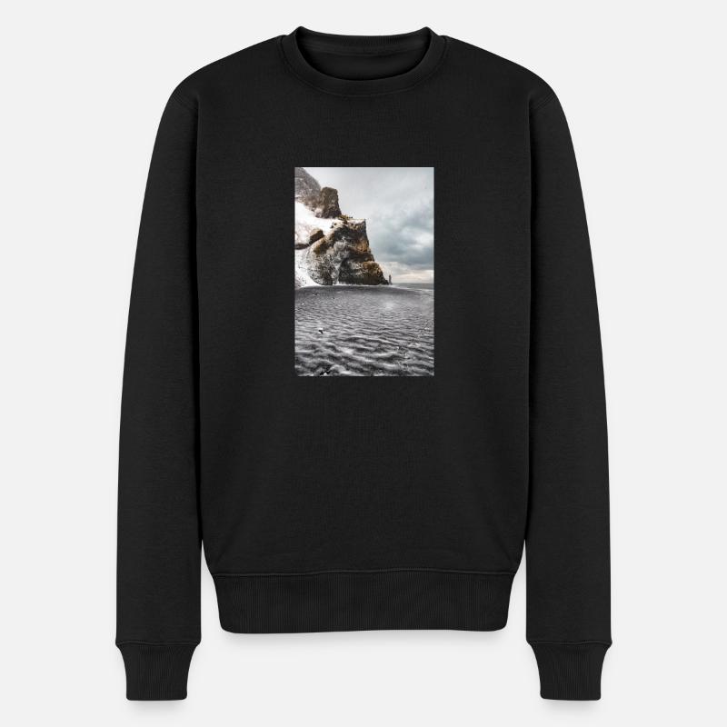 paysage d'islande - Pull Premium bio Homme - noir
