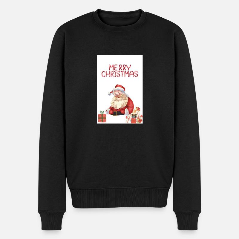 Design ohne Titel 2 - Männer Premium Bio Pullover - Schwarz