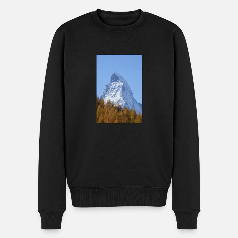 Matterhorn - Männer Premium Bio Pullover - Schwarz