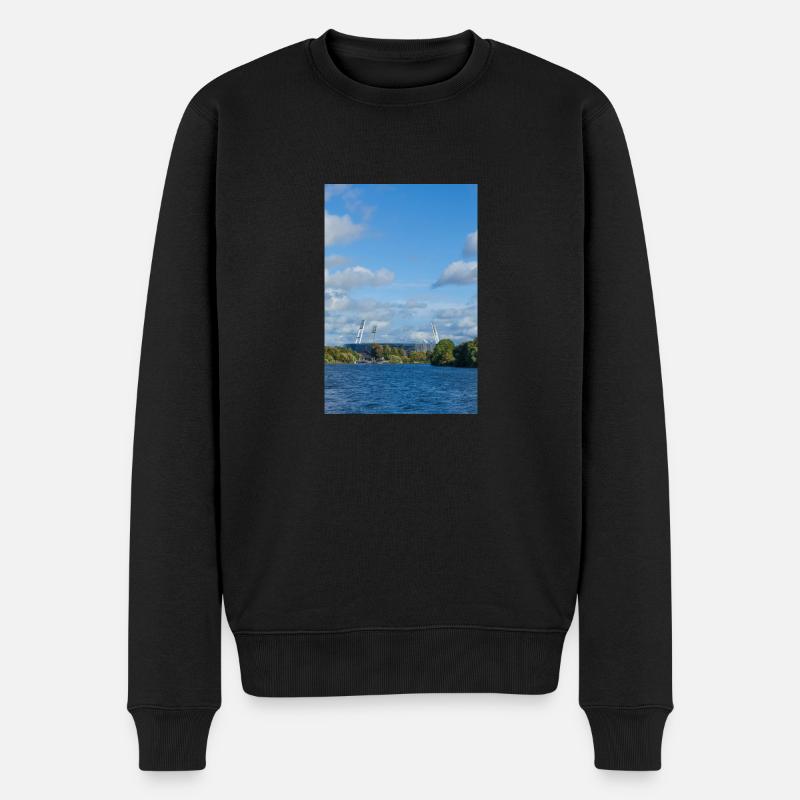 Weserstadion - Männer Premium Bio Pullover - Schwarz