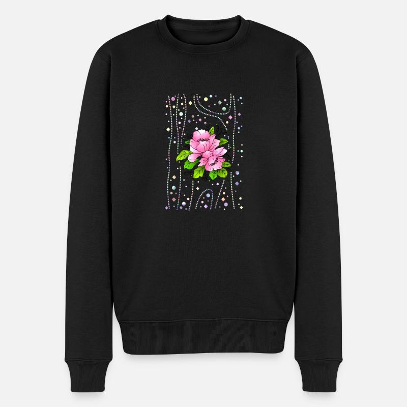 Fleur - Pull Premium bio Homme - noir