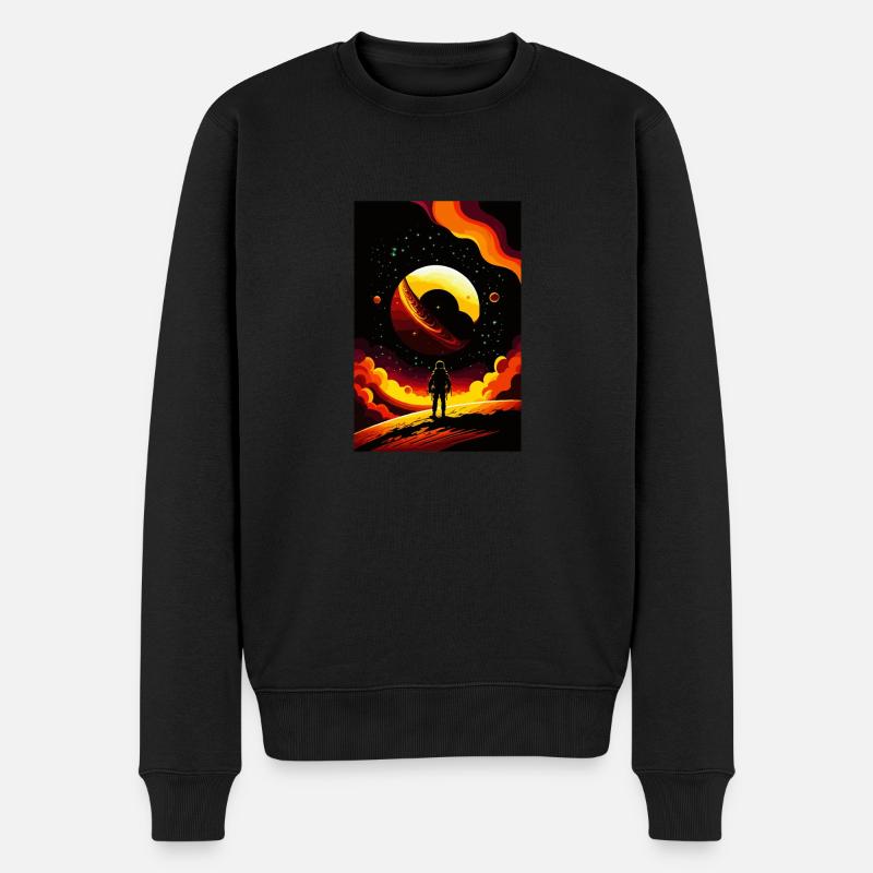 lost in space - Pull Premium bio Homme - noir