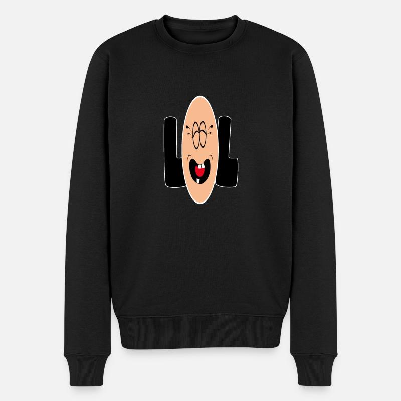 Sourrire LOL - Pull Premium bio Homme - noir
