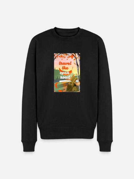 Parcourez la route ouverte - Pull Premium bio Homme - noir
