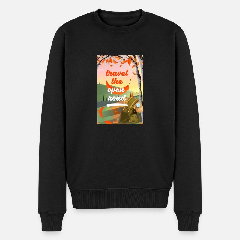 Parcourez la route ouverte - Pull Premium bio Homme - noir