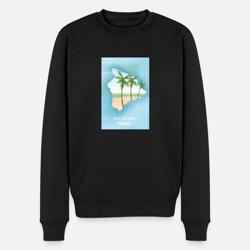 Grande île d’Hawaï - Pull Premium bio Homme - noir