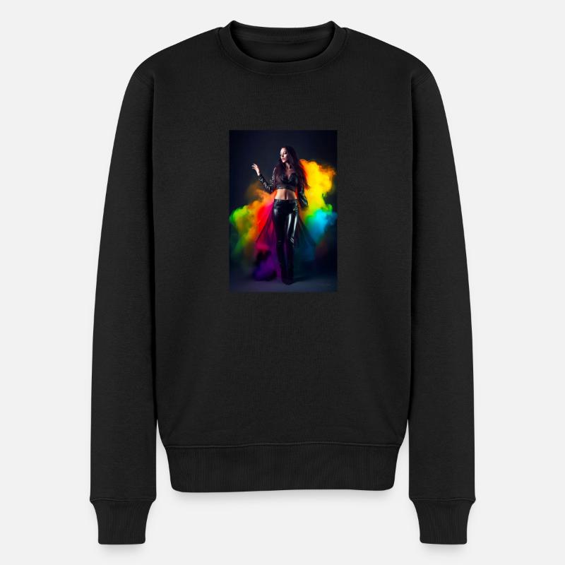 Beauté arc-en-ciel 1 - Pull Premium bio Homme - noir