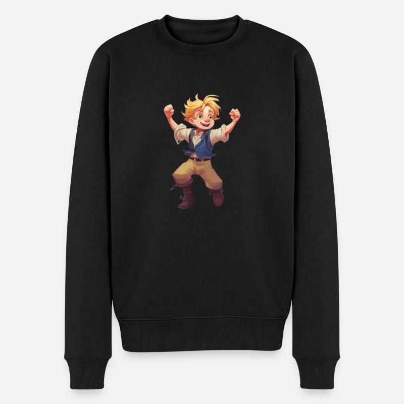 Happy Boy est fier - Pull Premium bio Homme - noir