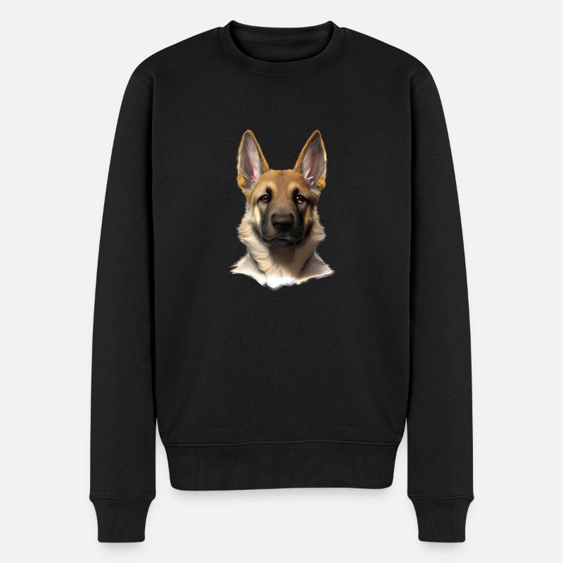 Propriétaire de chiot berger allemand - Pull Premium bio Homme - noir