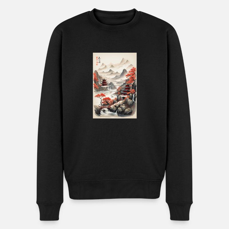 Chine - Pull Premium bio Homme - noir