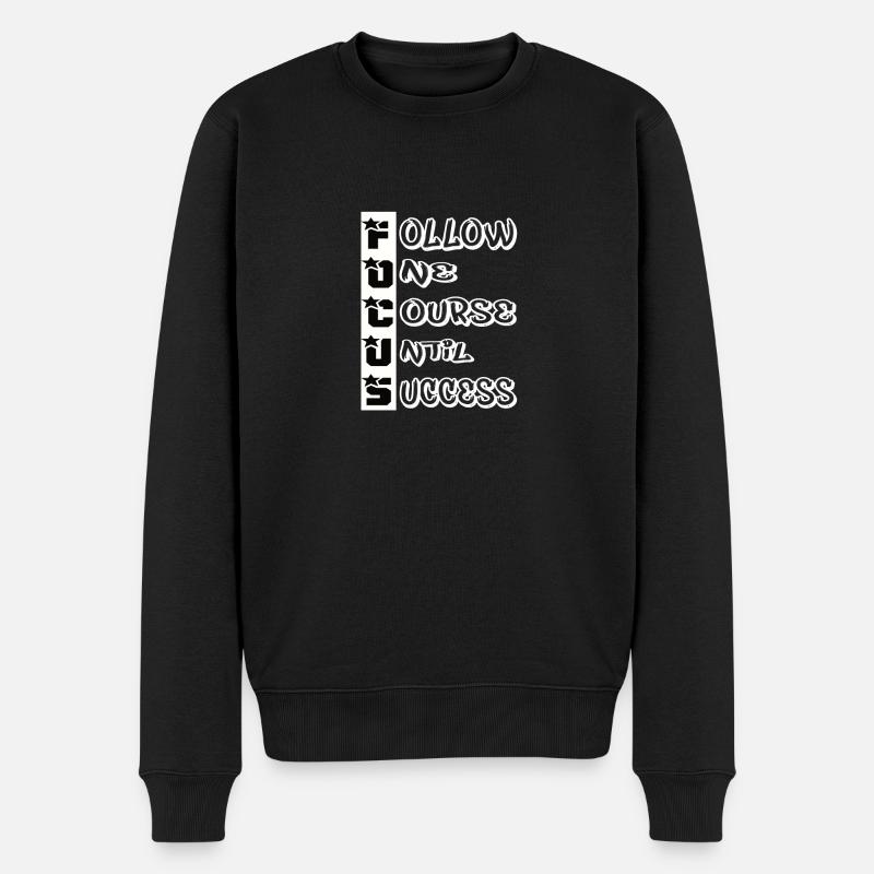 Qoutes de réussite - Pull Premium bio Homme - noir