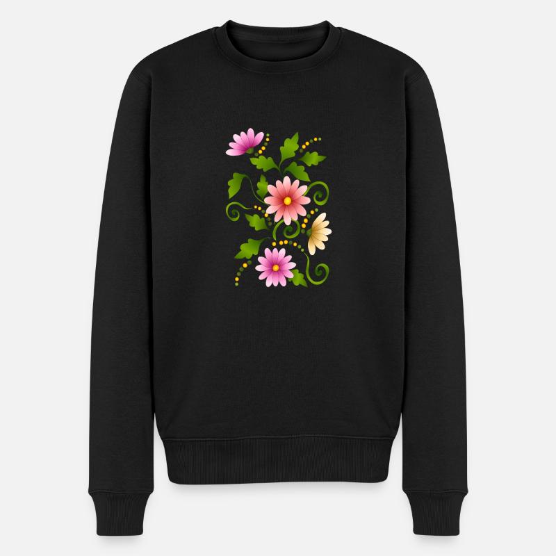 Fleur - Pull Premium bio Homme - noir