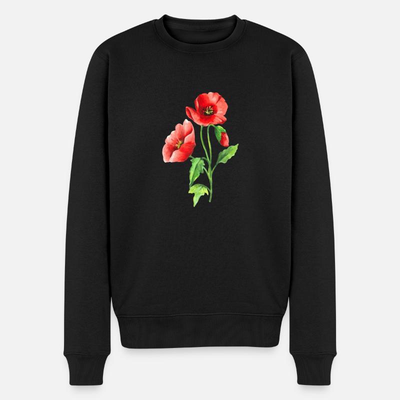 Fleur - Pull Premium bio Homme - noir