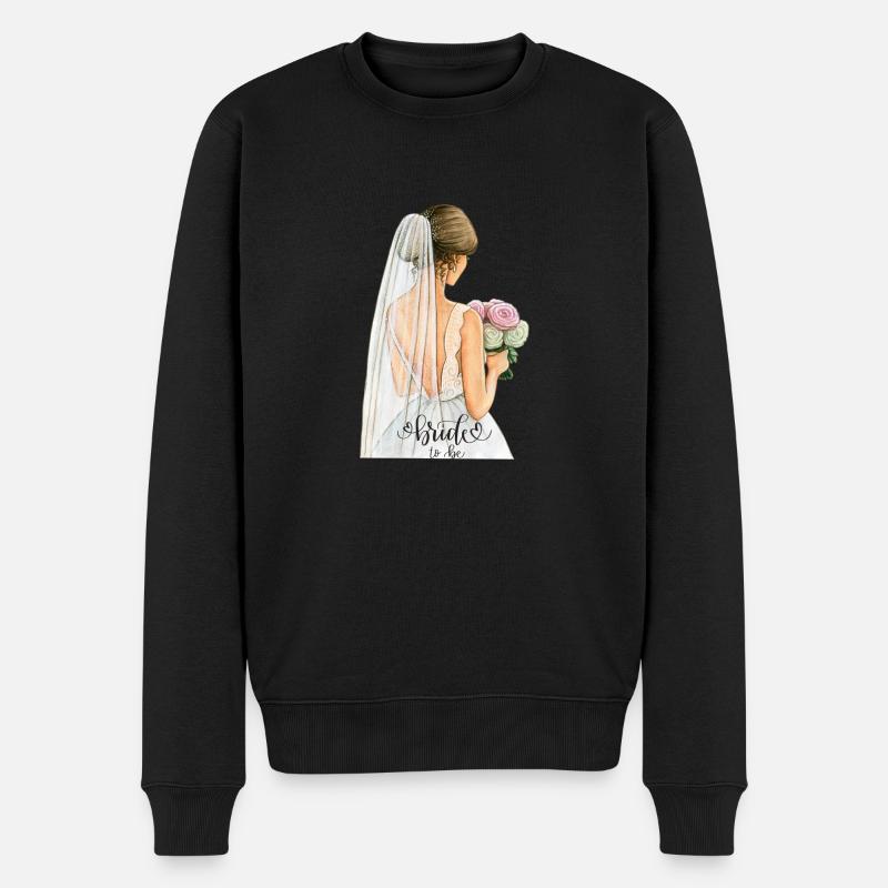Bride to be - Männer Premium Bio Pullover - Schwarz