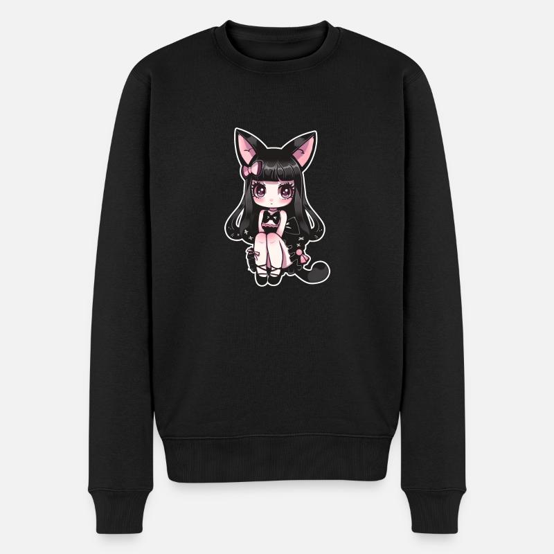 Neko chan kawaii - Pull Premium bio Homme - noir