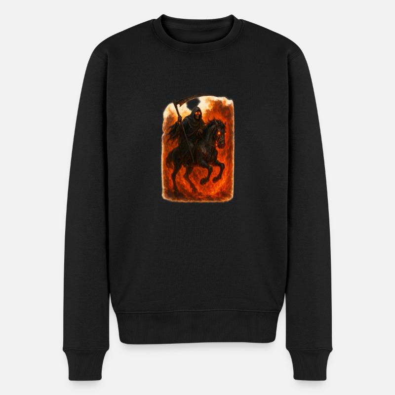 Tod - Männer Premium Bio Pullover - Schwarz