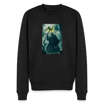Dark Necromancer Rises - Men's Premium Organic Jumper - black - Front - Nico (187cm)