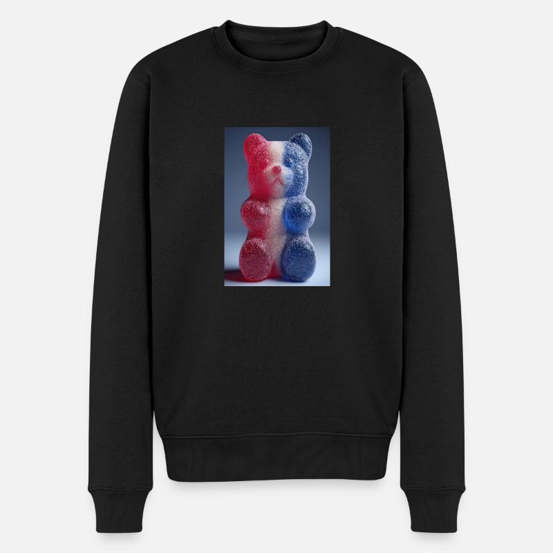 Drapeau français Gummy Bear - Pull Premium bio Homme - noir