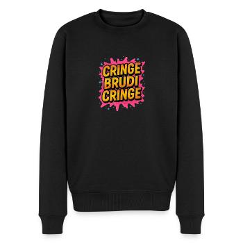 Brudi Jeunesse Langue Graffiti Cool - Pull Premium bio Homme - noir - Devant - Nico (187cm)