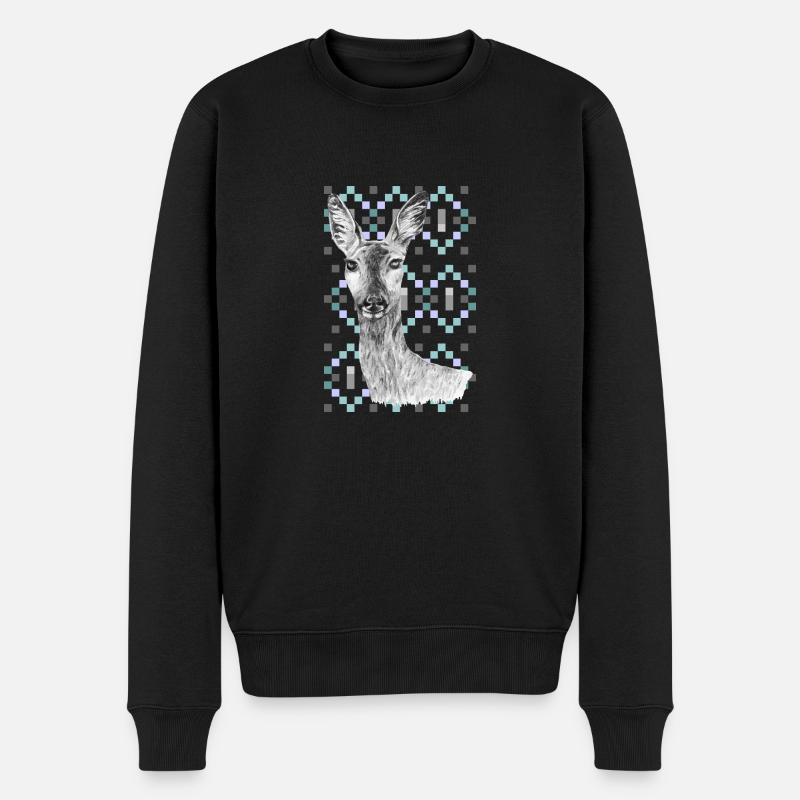 chevreuil - Pull Premium bio Homme - noir