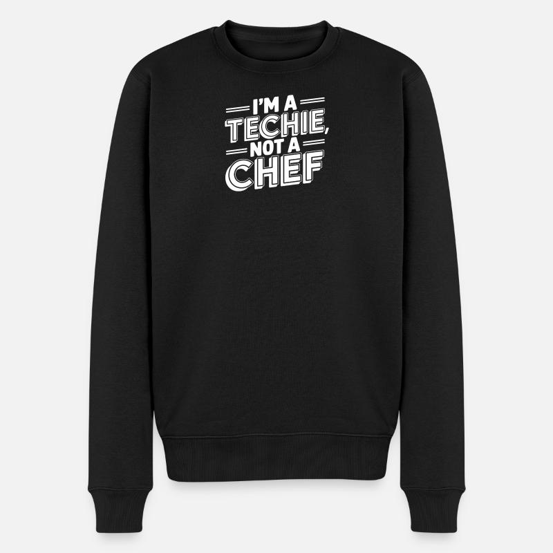 Technicien Pas Chef Technicien Programmeur IT - Pull Premium bio Homme - noir