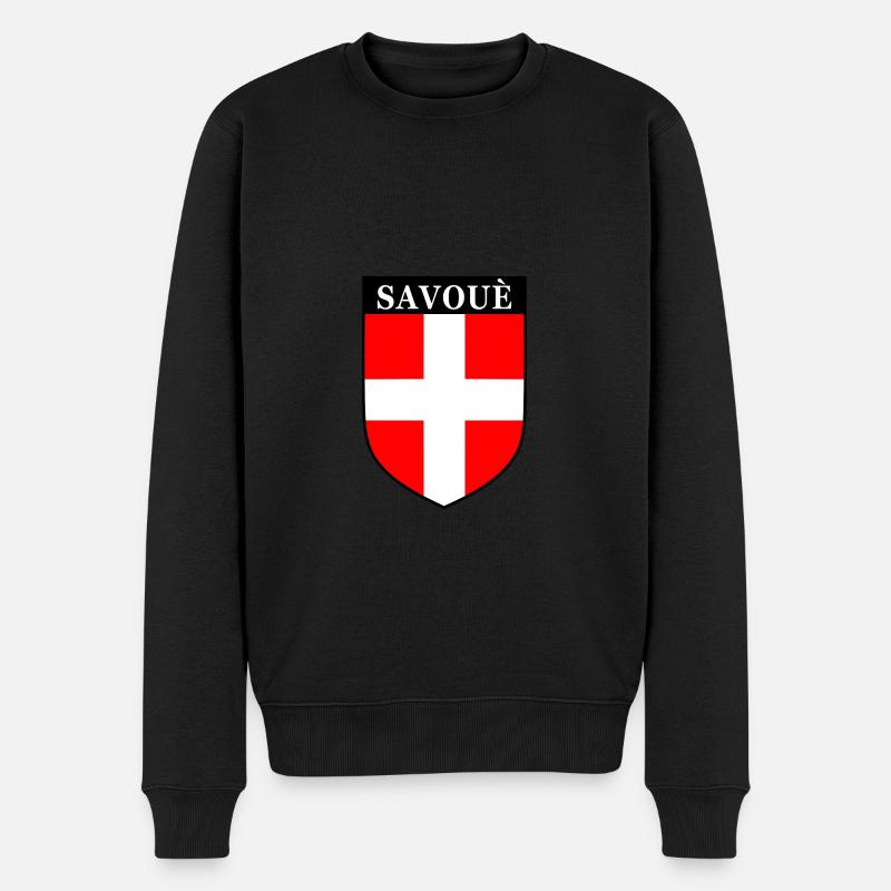 savoie - Pull Premium bio Homme - noir