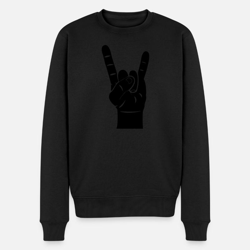 Main de roche - Pull Premium bio Homme - noir