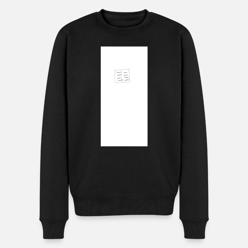 sketch1656162707032 - Männer Premium Bio Pullover - Schwarz