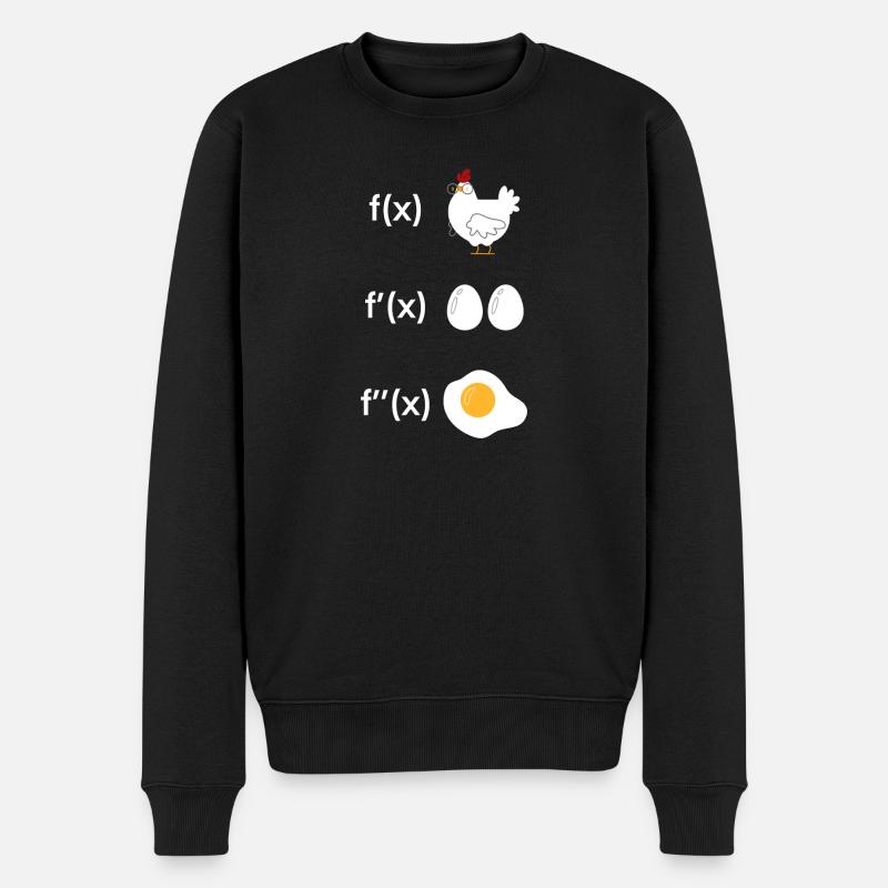 Ableitung Funktion Huhn Mathe - Männer Premium Bio Pullover - Schwarz