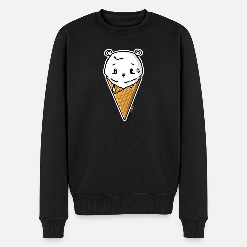 ICEBEAR:STUDIOHAKA - Männer Premium Bio Pullover - Schwarz