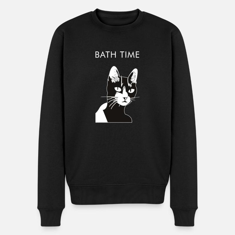 Bath Time Cute Animals Cartoon - Pull Premium bio Homme - noir