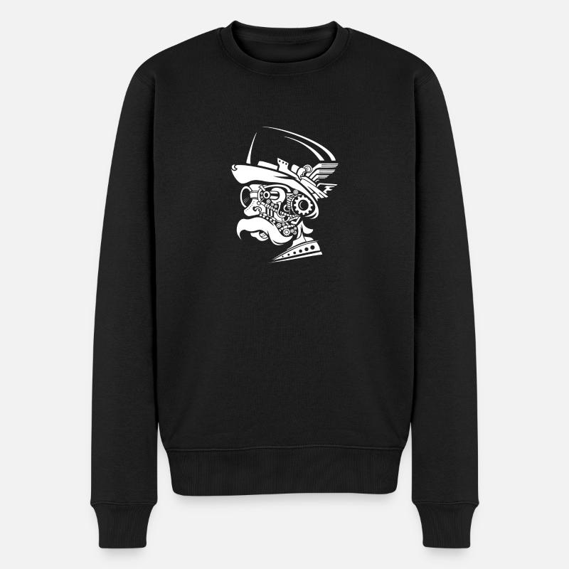 Old man steampunk - Pull Premium bio Homme - noir