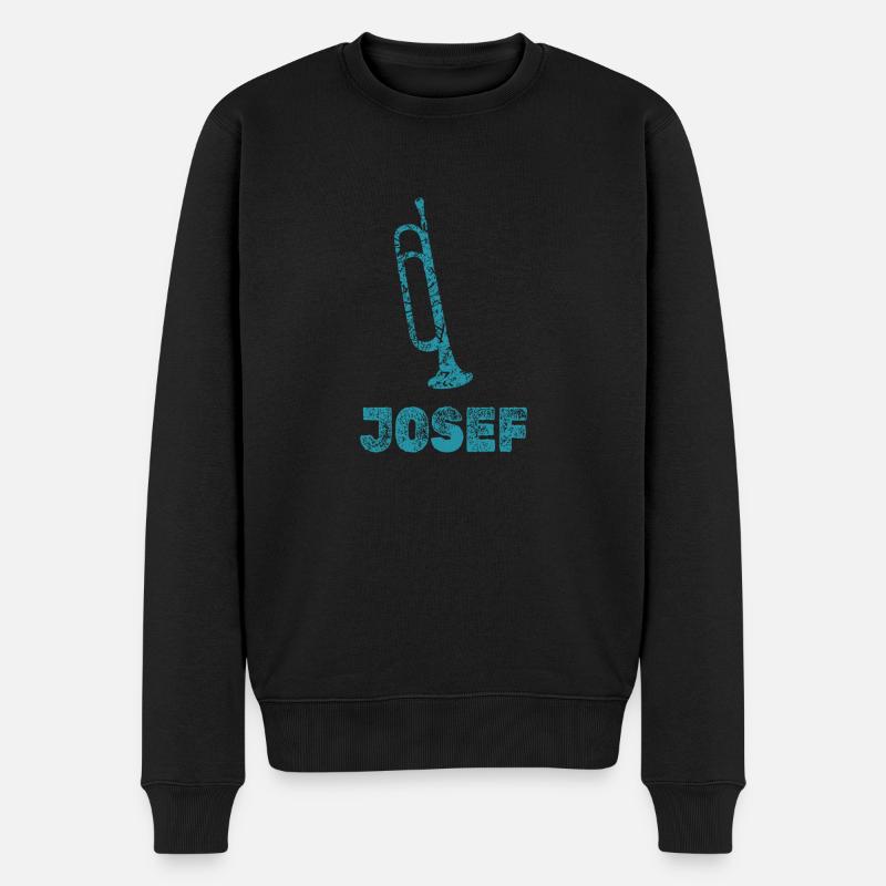 Josef - Männer Premium Bio Pullover - Schwarz