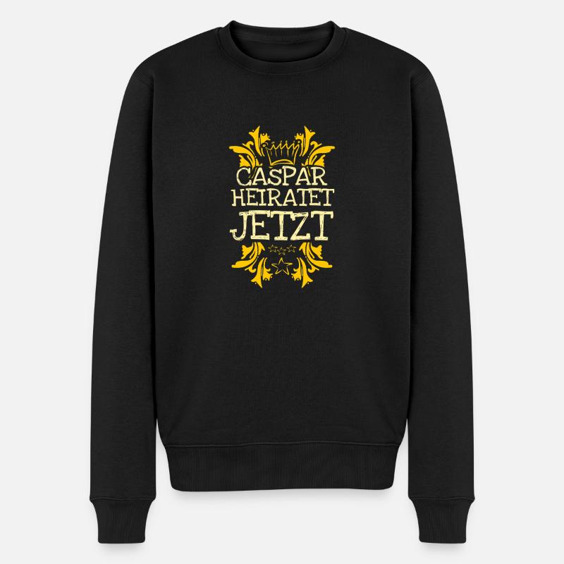 Caspar en tant que célibataire - Pull Premium bio Homme - noir