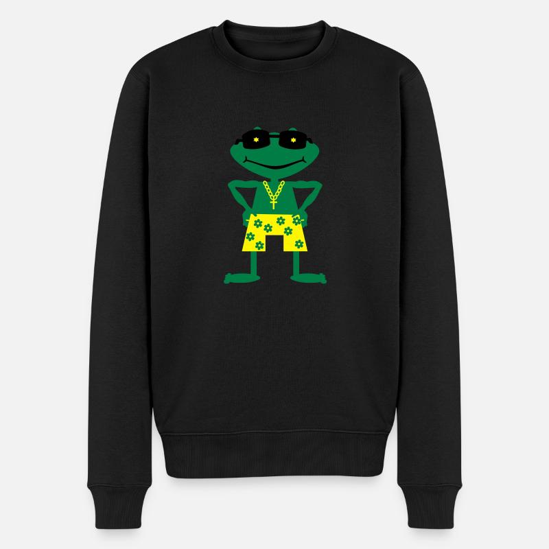 Grenouille - Pull Premium bio Homme - noir