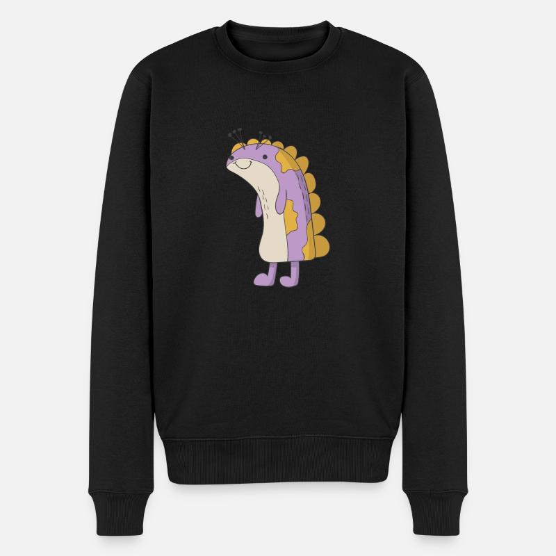 Süßes Monster - Männer Premium Bio Pullover - Schwarz