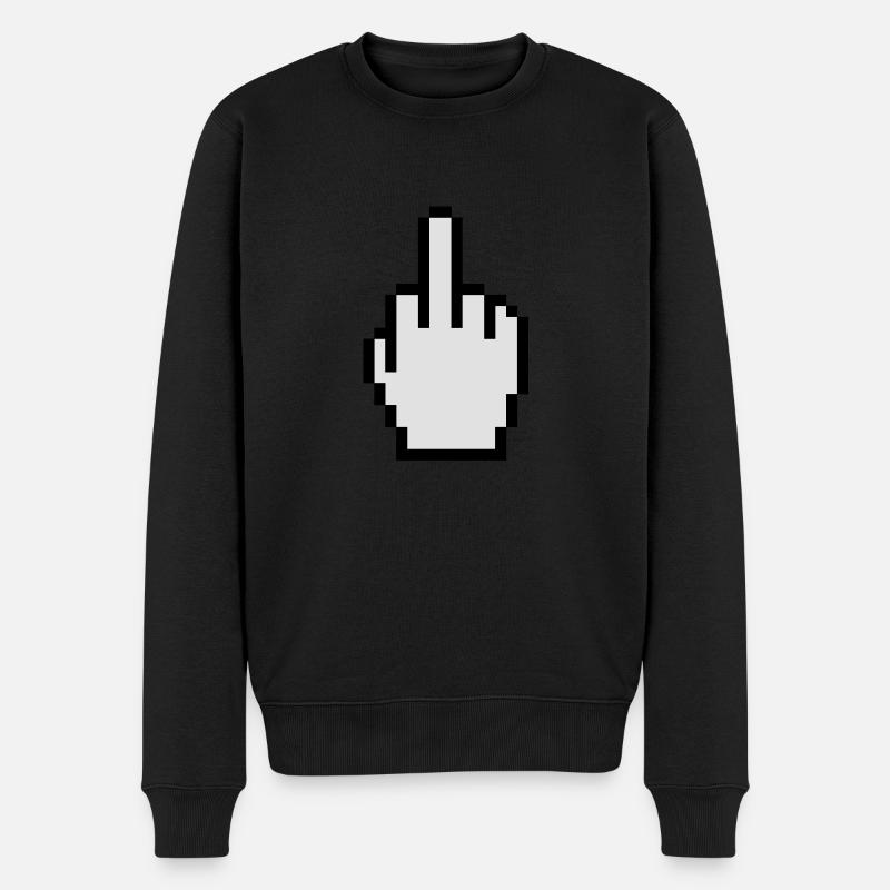 Doigt d'honneur - Pull Premium bio Homme - noir