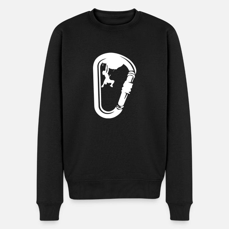 Escalade de bloc - Pull Premium bio Homme - noir
