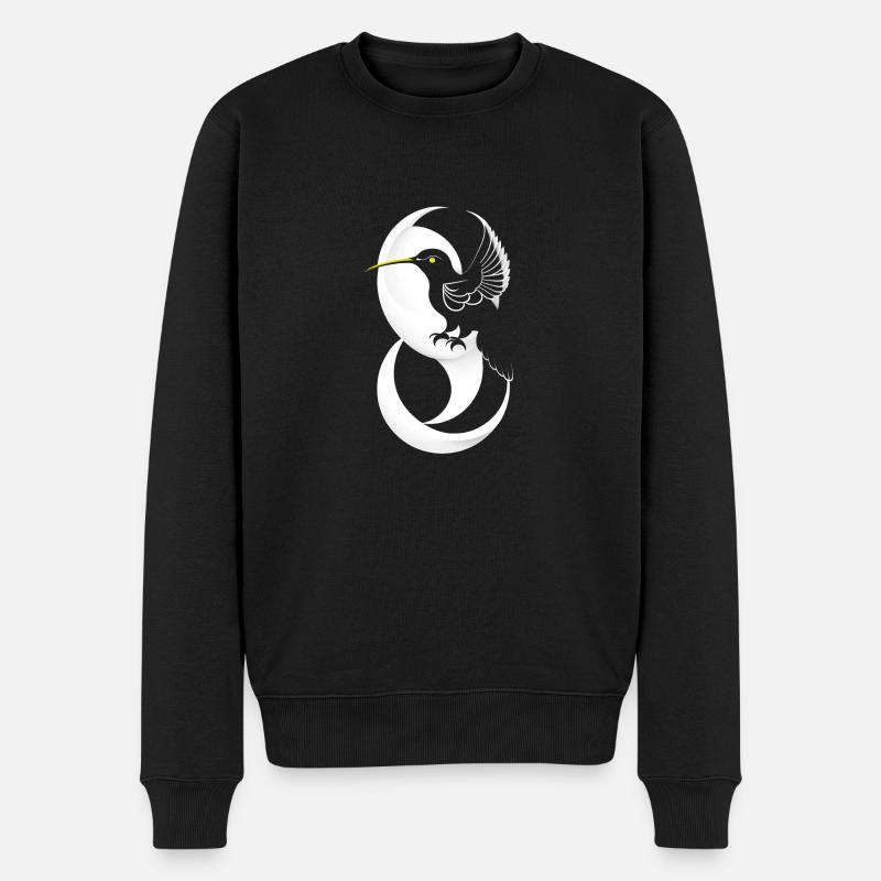 Colibri - Pull Premium bio Homme - noir
