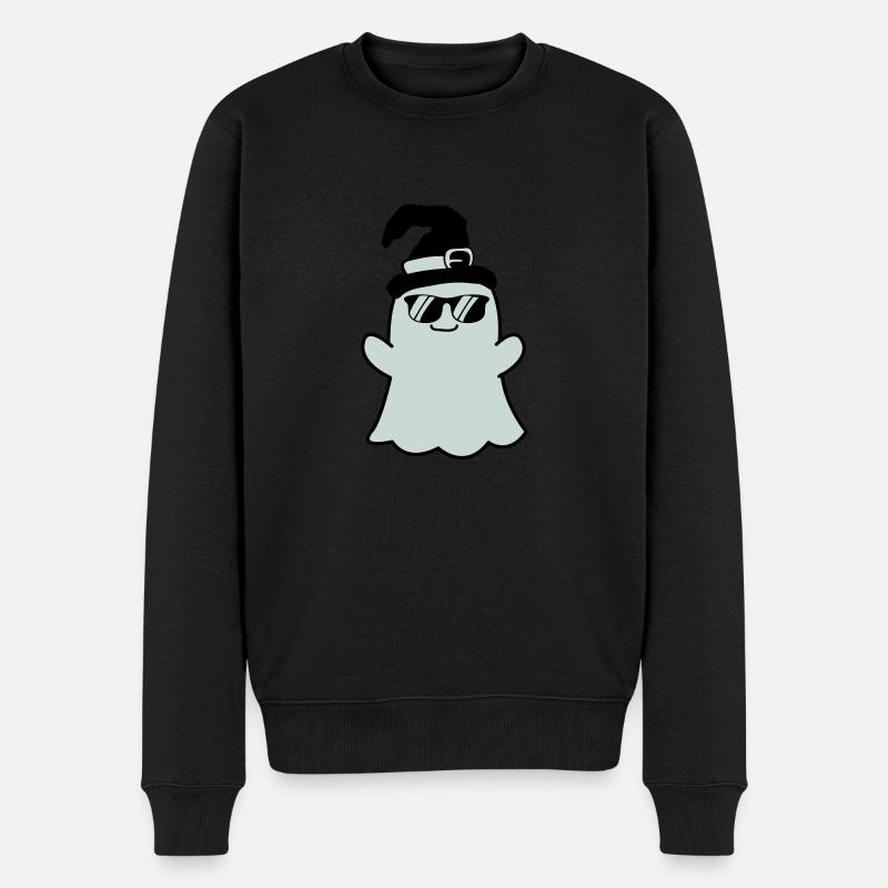 ghost cool - Männer Premium Bio Pullover - Schwarz