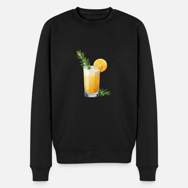 Cocktail - Bartender - Männer Premium Bio Pullover - Schwarz