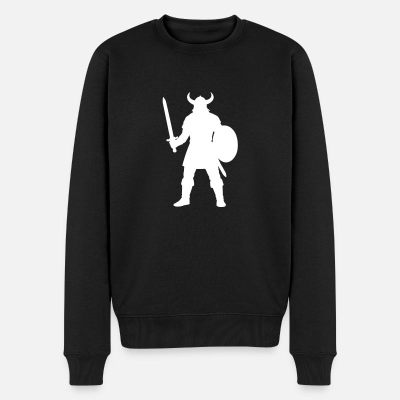 wikinger - Männer Premium Bio Pullover - Schwarz