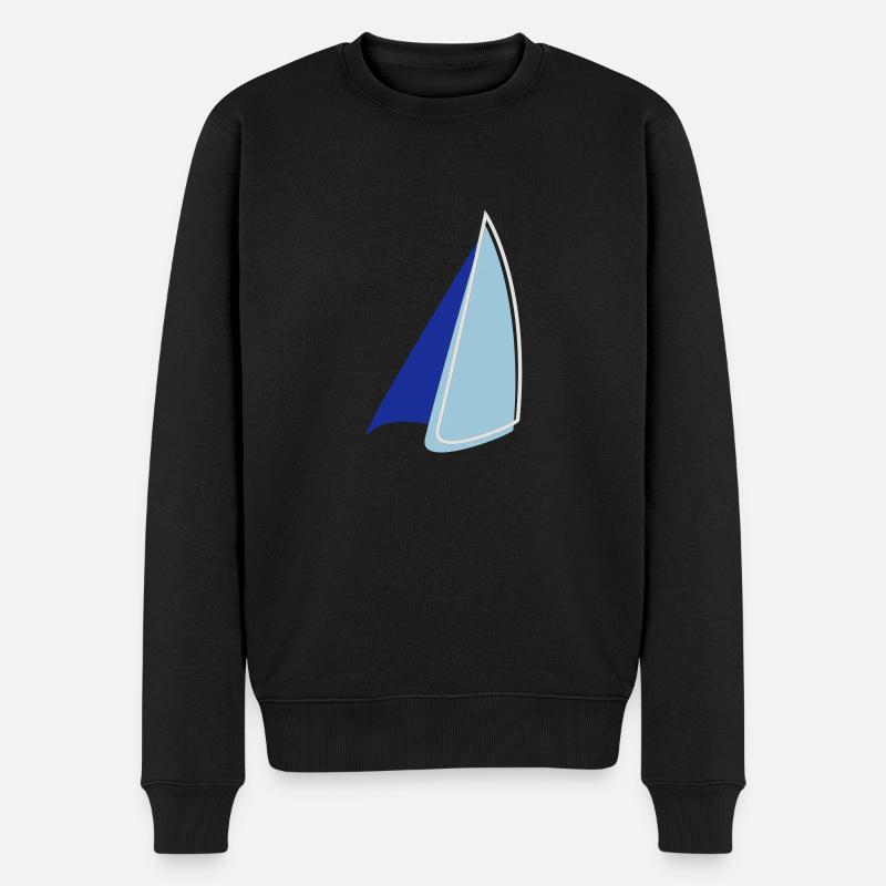 Voile bichromie - Pull Premium bio Homme - noir