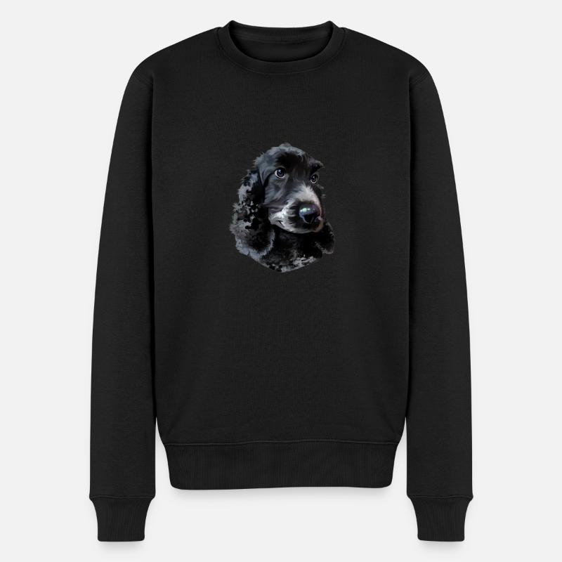 Cocker Spaniel Hund - Männer Premium Bio Pullover - Schwarz