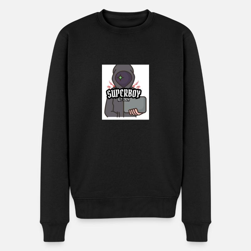 SP B Chrome - Männer Premium Bio Pullover - Schwarz