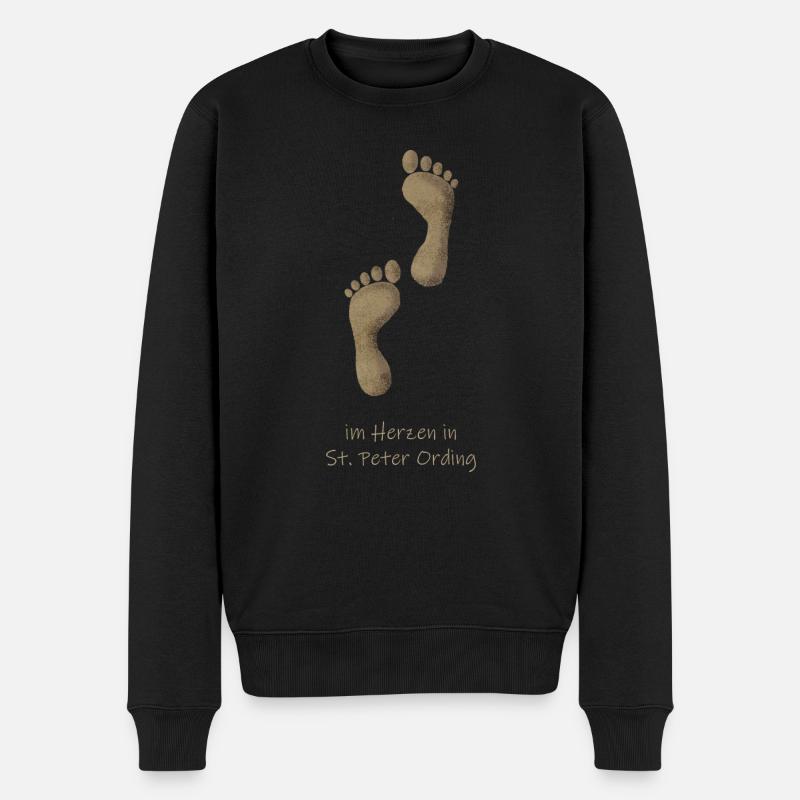 St Peter Ording - Männer Premium Bio Pullover - Schwarz