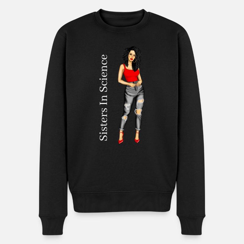 Sœurs en science - Pull Premium bio Homme - noir